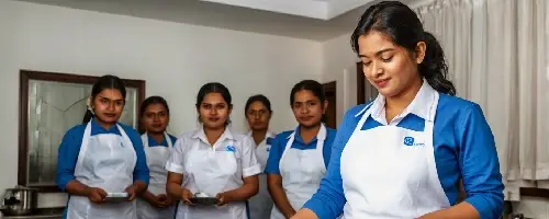 Professional housekeeping and room service training at Redpanda Hospitality